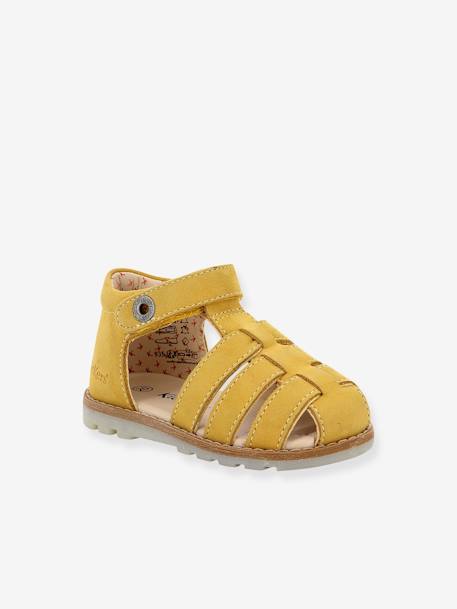 Sandales cuir bébé Nonopi 927622-10-7 KICKERS® jaune 1 - vertbaudet enfant 