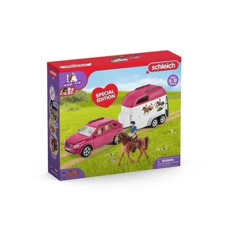 Voiture avec remorque pour chevaux, Coffret schleich avec 1 cheval schleich inclus, coffret figurines pour enfants de 5 ans, ROSE 3 - vertbaudet enfant 