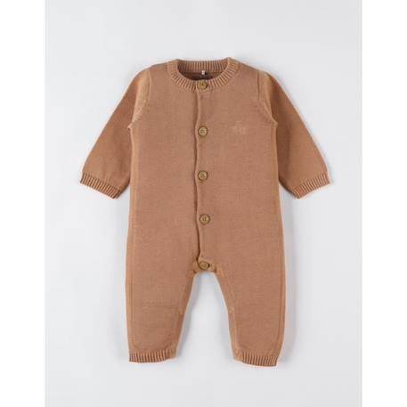 Combinaison en tricot fin MARRON 3 - vertbaudet enfant 