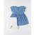 Set robe denim à pois + legging BLEU 4 - vertbaudet enfant 