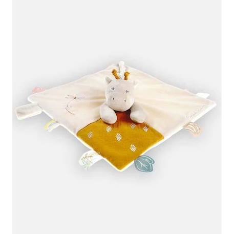 Doudou girafe en peluche Veloudoux® - NOUKIE'S - Tiga - Bébé - Mixte - Intérieur BEIGE 4 - vertbaudet enfant 