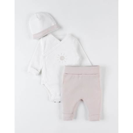 Set body + legging + bonnet BEIGE 1 - vertbaudet enfant 