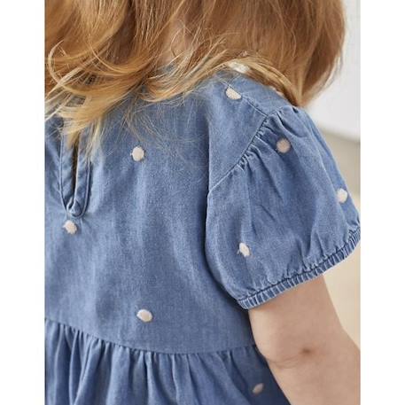 Set robe denim à pois + legging BLEU 2 - vertbaudet enfant 