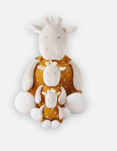 Peluche Tiga en Veloudoux® 40 cm - NOUKIE'S - Girafe - Bébé - Beige - Intérieur BEIGE 4 - vertbaudet enfant 