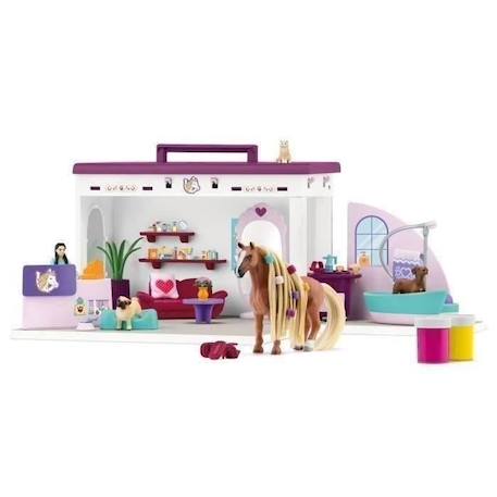 Salon pour Animaux de Compagnie 66 Pièces - Coffret de Jouets avec Figurine Cheval, Soigneur, Chiots et Accessoires pour Enfants BLANC 5 - vertbaudet enfant 