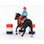 Figurine Cowgirl et Tonneaux de Racing et Cheval Schleich - Animaux de la Ferme et Accessoires Western Réalistes - Coffret 7 Pièces NOIR 4 - vertbaudet enfant 