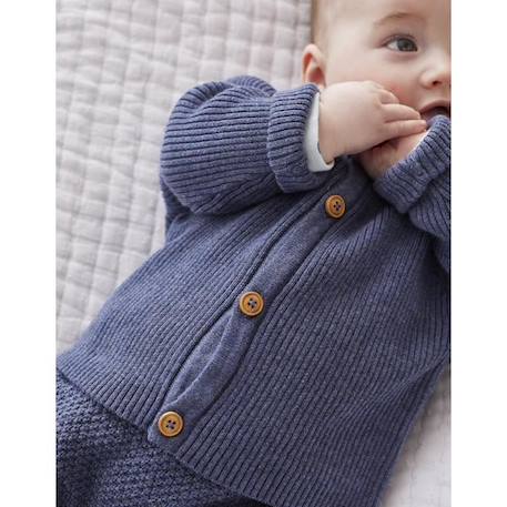 Cardigan en tricot BLANC+BLEU+ROSE 5 - vertbaudet enfant 