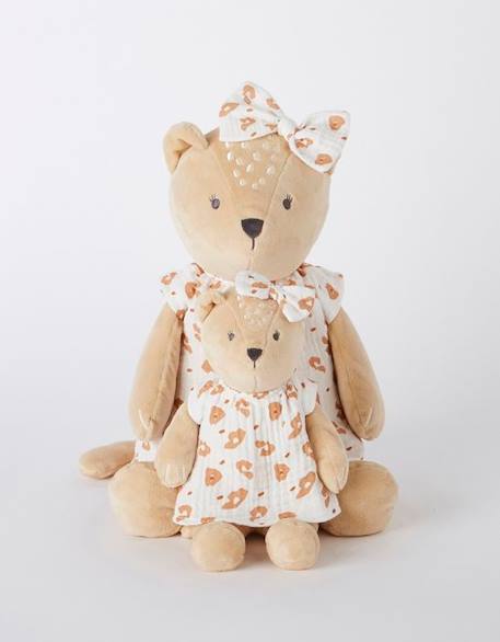 Peluche - NOUKIE'S - Kendi - Beige - Léopard - Veloudoux® BEIGE 3 - vertbaudet enfant 