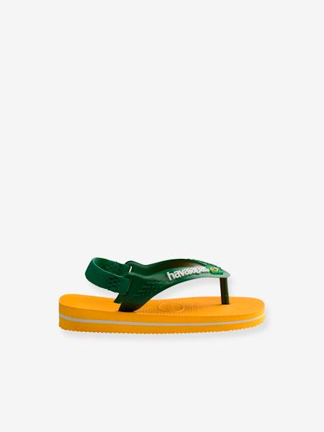 Tongs Baby Brasil Logo II HAVAIANAS jaune 2 - vertbaudet enfant 