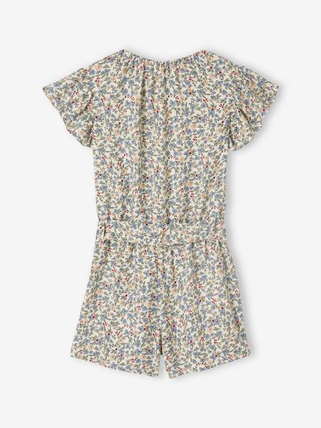 Combi-short fille beige imprimé fleurs roses+blanc imprimé+écru 11 - vertbaudet enfant 