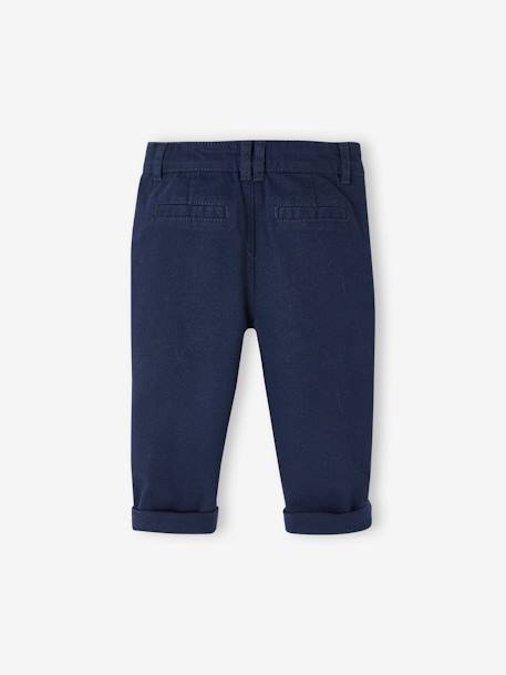 Pantalon à bretelles amovibles bébé marine 5 - vertbaudet enfant 