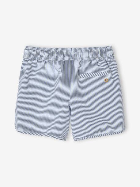 Short de bain rayé garçon rayé bleu 4 - vertbaudet enfant 