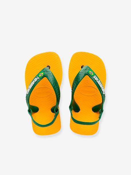 Tongs Baby Brasil Logo II HAVAIANAS jaune 4 - vertbaudet enfant 