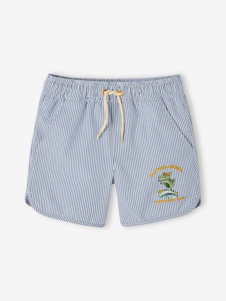 Short de bain rayé garçon rayé bleu 3 - vertbaudet enfant 