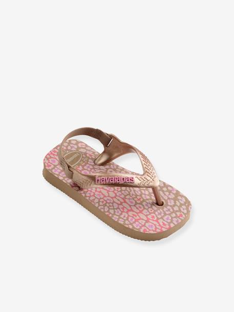 Tongs Baby Mini me HAVAIANAS® beige doré+rose 1 - vertbaudet enfant 