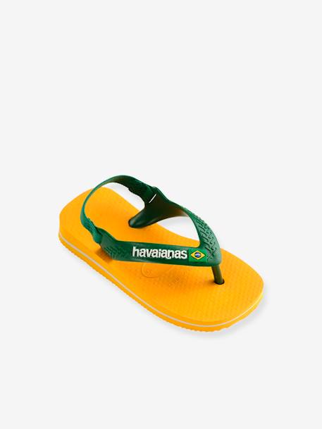 Tongs Baby Brasil Logo II HAVAIANAS jaune 1 - vertbaudet enfant 