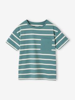 Garçon-T-shirt, polo, sous-pull-T-shirt-Tee-shirt rayé garçon personnalisable