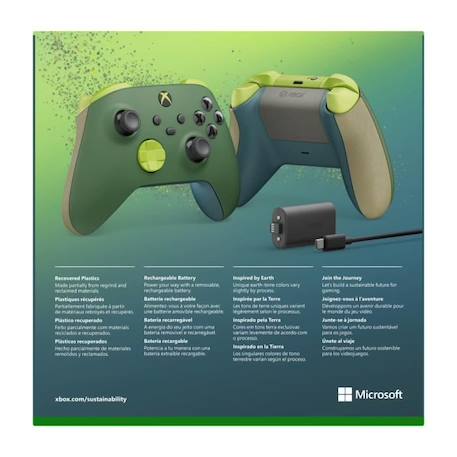Manette Xbox Sans Fil Edition Limitée Remix VERT 6 - vertbaudet enfant 