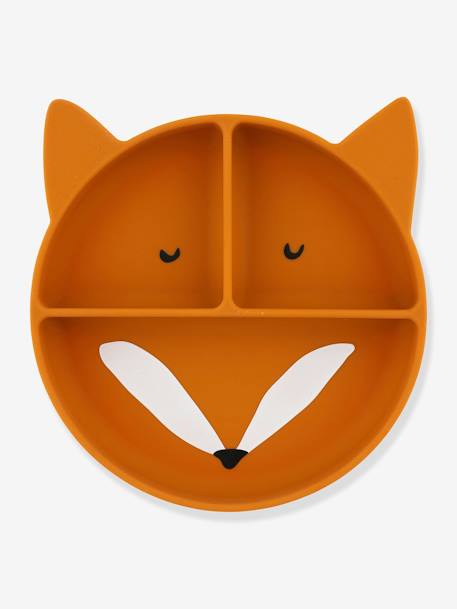 Assiette en silicone avec compartiments TRIXIE Animal Mr Dino+Mr Fox+Mr Lion+Mrs Cat 3 - vertbaudet enfant 