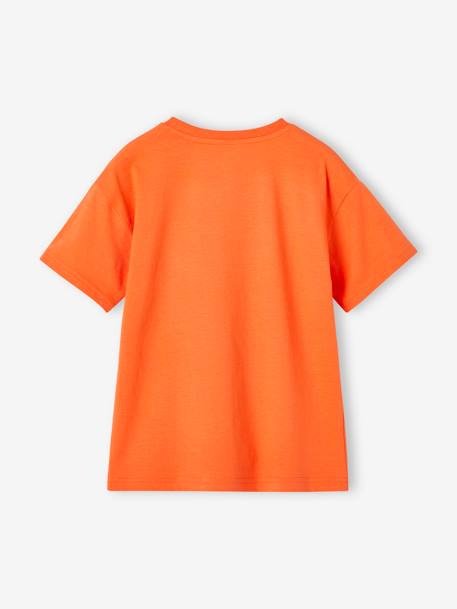 Tee-shirt motif vacances gaçon encre+mandarine 6 - vertbaudet enfant 