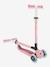 Trottinette évolutive - Go Up Active Lights - GLOBBER menthe+rose pâle 16 - vertbaudet enfant 