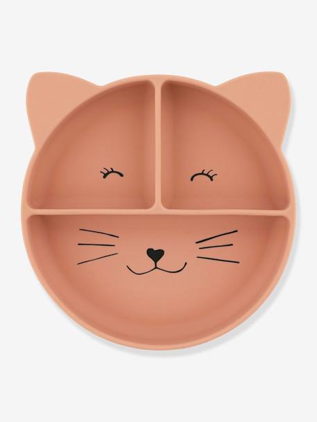 Assiette en silicone avec compartiments TRIXIE Animal Mr Dino+Mr Fox+Mrs Cat 5 - vertbaudet enfant 