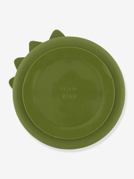 Assiette en silicone avec compartiments TRIXIE Animal Mr Dino+Mr Fox+Mr Lion+Mrs Cat 2 - vertbaudet enfant 