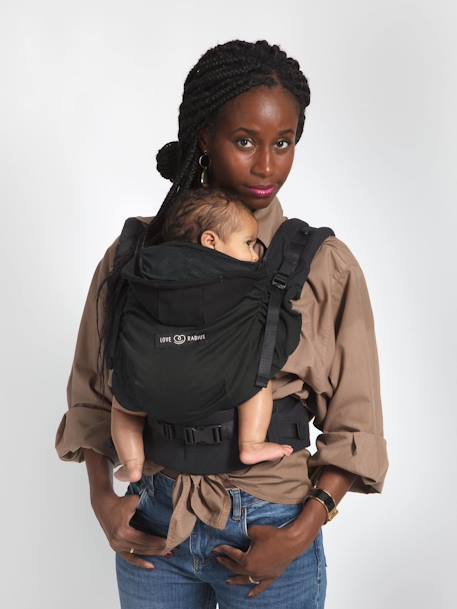 Porte-bébé physiologique HoodieCarrier 2 LOVE RADIUS Black forest+Gris athlétique+Wild camo 2 - vertbaudet enfant 