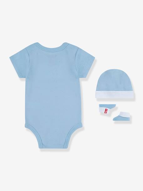 Ensemble 3 pièces bébé Batwin de Levi's® bleu ciel+rose pâle 4 - vertbaudet enfant 