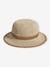 Chapeau aspect paille effet crochet fille bicolore bois 2 - vertbaudet enfant 