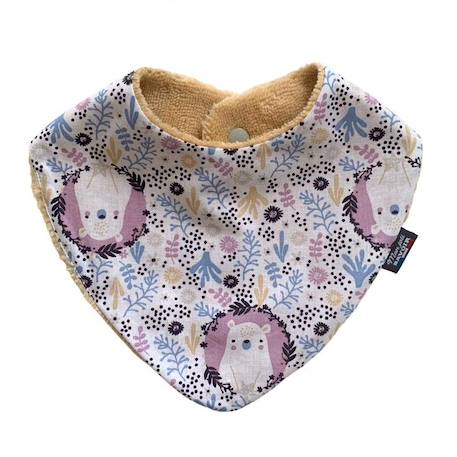 Bavoir bandana Monaha - 100% coton, absorption maximale - 3 à 18 mois - Fermeture pression - Lavage à 40° MULTICOLORE 2 - vertbaudet enfant 