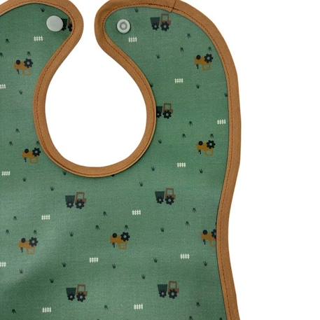 Bavoir malin® 'Tracteur' VERT 3 - vertbaudet enfant 