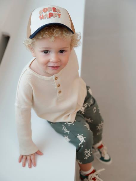 Bébé-Accessoires-Chapeau-Casquette "Super Happy" bébé garçon