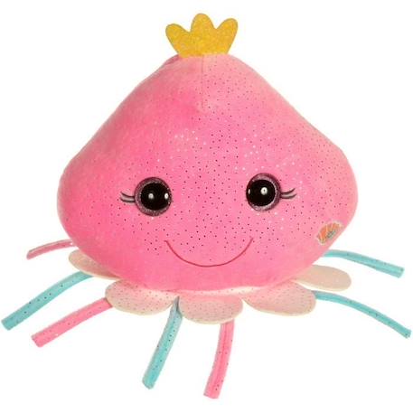 Peluche sonore méduse GIPSY Bella Bloo Friends 30 cm - rose à paillettes ROSE 1 - vertbaudet enfant 