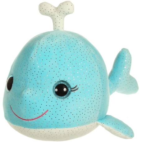 Peluche sonore - GIPSY - Bella Bloo Friends baleine 30 cm - bleu turquoise à paillettes BLEU 1 - vertbaudet enfant 