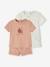 Lot de 2 pyjashorts nid abeille naissance cappuccino 1 - vertbaudet enfant 