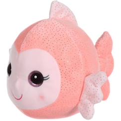 Jouet-Premier âge-Peluche sonore - GIPSY - Bella Bloo Friends - poisson corail à paillettes - 18 cm