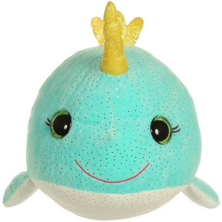 Peluche sonore - GIPSY - Bella Bloo Friends narval - 30 cm - Bleu turquoise VERT 2 - vertbaudet enfant 