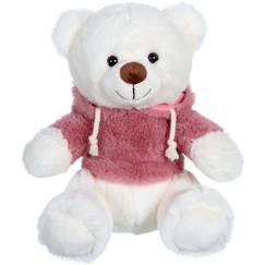 Jouet-Ours en peluche GIPSY - Sweat friends vieux rose - 22 cm