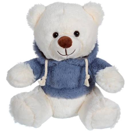 Ours en peluche GIPSY - Sweat friends 22 cm - bleu gris BLEU 1 - vertbaudet enfant 