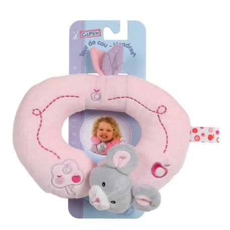 GIPSY Tour de Cou Pomme 24 cm Souris ROSE 1 - vertbaudet enfant 