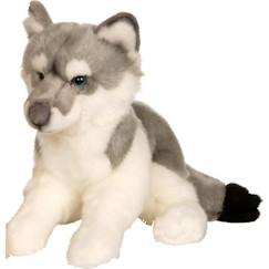 Peluche GIPSY Loup Allongé 30 cm Gris - Mixte - Dès la naissance - Livré à l'unité  - vertbaudet enfant