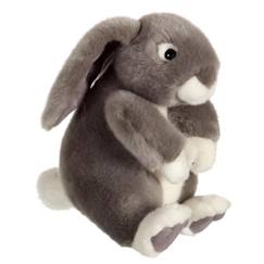 Jouet-Premier âge-Peluches-Peluche Lapinou Assis - GIPSY - Gris - Pour Bébé - 22 cm