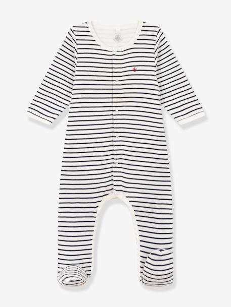 Bébé-Bodypyjama à rayures en coton bébé PETIT BATEAU