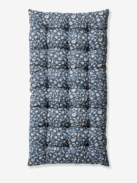 Matelas de sol fleurs INDIA bleu imprimé 1 - vertbaudet enfant 