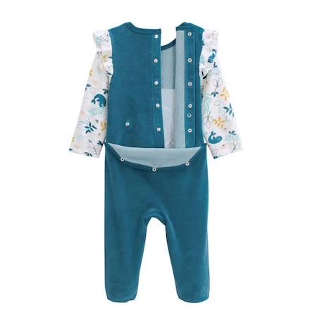 Pyjama bébé en velours Moana BLEU 4 - vertbaudet enfant 