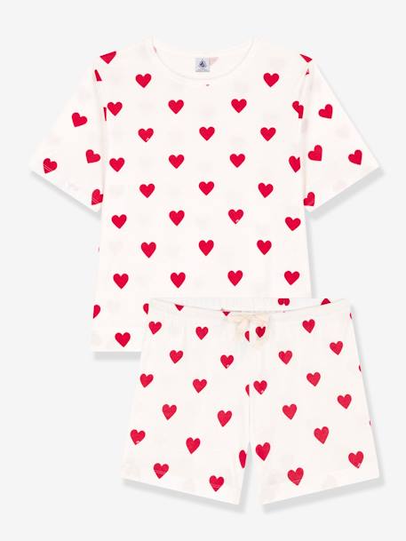 Pyjacourt coeur en coton femme PETIT BATEAU blanc 2 - vertbaudet enfant 