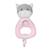 Hochet peluche chat rose - GIPSY - 13 cm - pour bébé dès la naissance ROSE 1 - vertbaudet enfant 