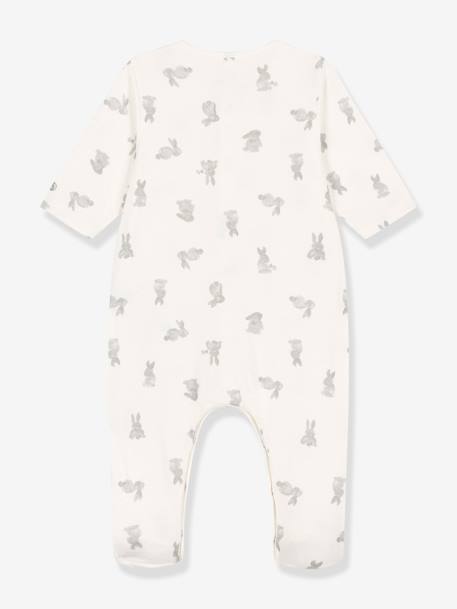 Dors-bien bébé lapins en tubique PETIT BATEAU blanc 2 - vertbaudet enfant 