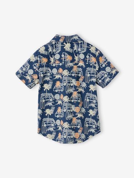 Chemise motifs surf garçon bleu imprimé 4 - vertbaudet enfant 